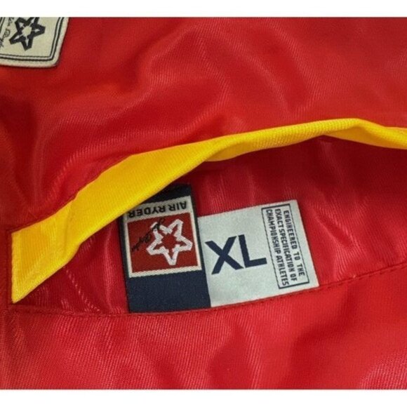 Vintage Atlanta‎ Varsity Jacket Mens XL Thick Padded Nylon Hip Hop Embroidered - Picture 5 of 15